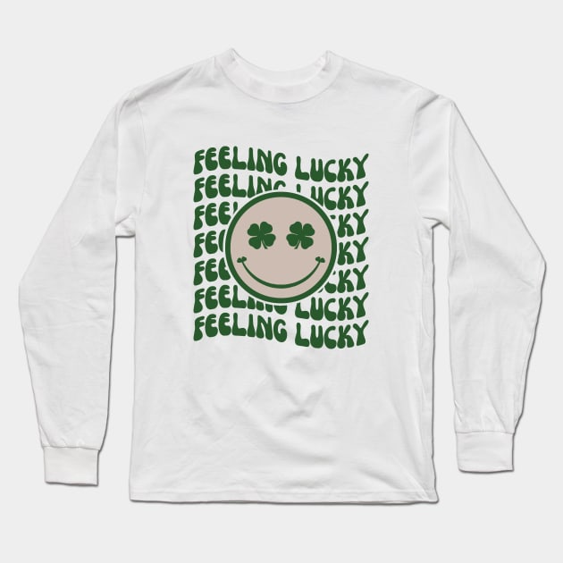 Feeling Lucky St Patrick's Day Long Sleeve T-Shirt by Maddalena's